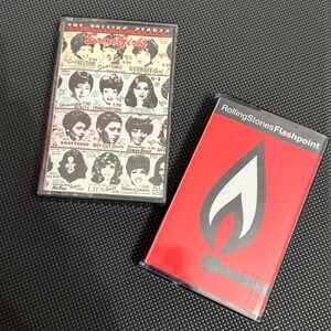 Vintage 80’s cassette tapes- The Rolling Stones - Flashpoint,  Some Girls